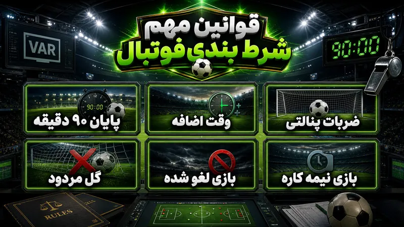 قوانین مهم شرط بندی فوتبال
