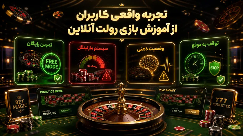 تجربه واقعی کاربران از آموزش بازی رولت آنلاین