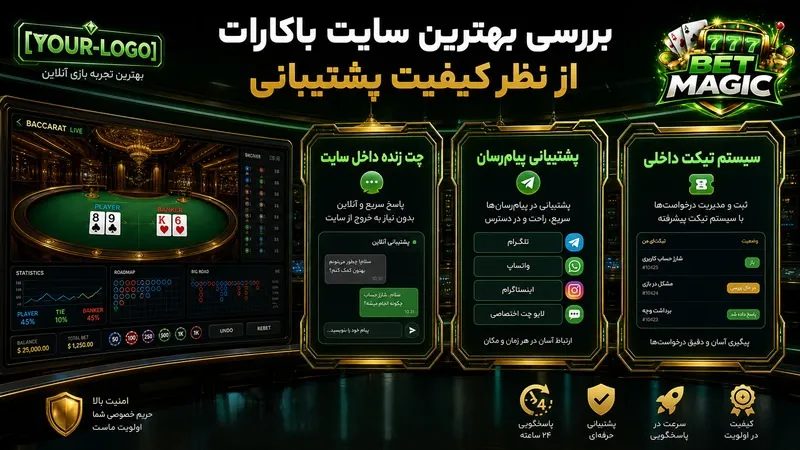بررسی بهترین سایت باکارات از نظر کیفیت پشتیبانی